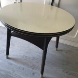 Vintage two-plated round coffee table