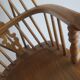 Mid century solid oak lyre-back Windsor elbow armchair, 1960s
