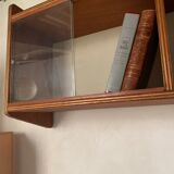 Bookcase vintage pyramidal wall shelf