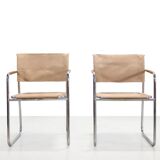 Karin Mobring Amiral chairs in chrome and jute from 1973