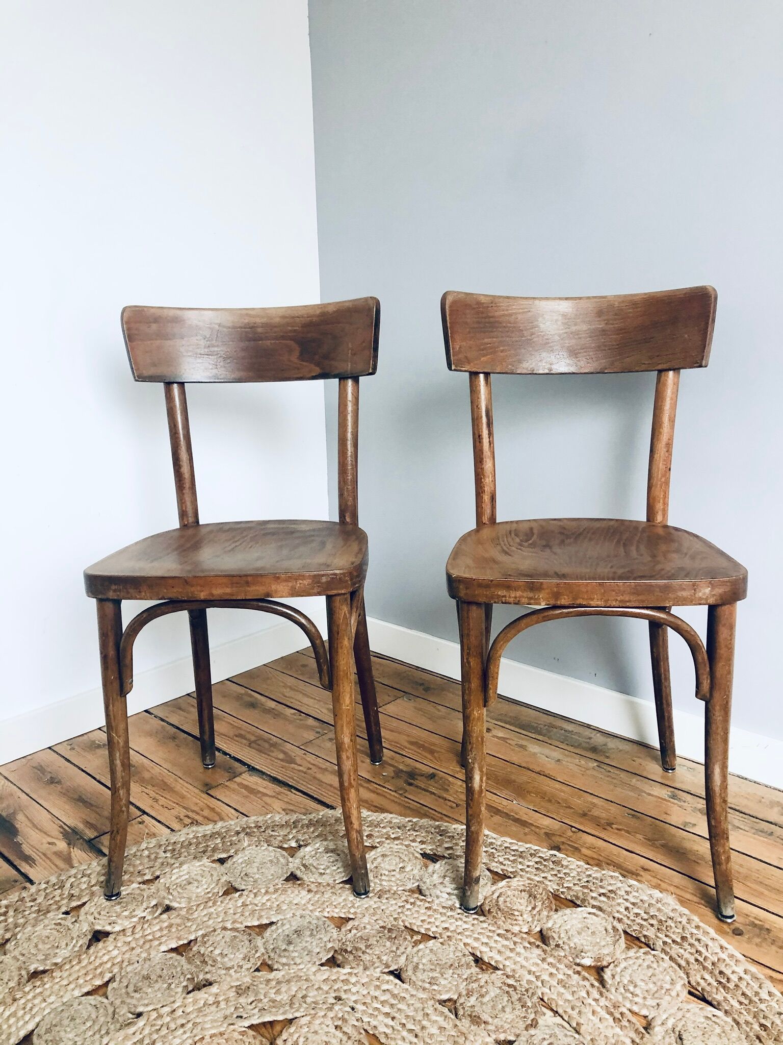 Lot of 4 chairs bistro Thonet