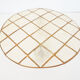Applique ronde en nacre vintage