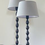 Paire lampes bobines ikea vintage