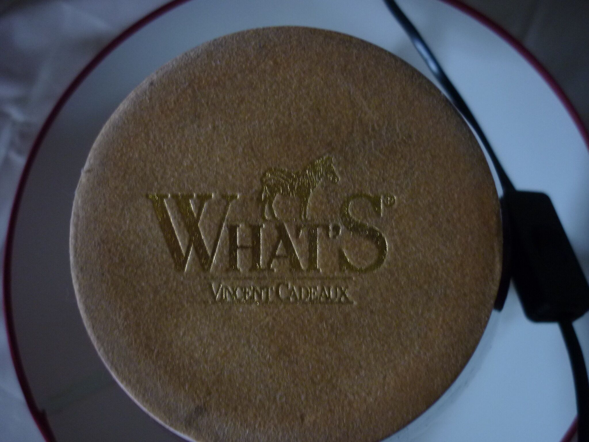 Red lamp Whats by Vincent Gifts