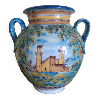 large Talavera Jarra Ruiz de Luna vase