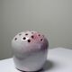 Glazed terracotta flower holder signed PB 86, vintage 1980s.