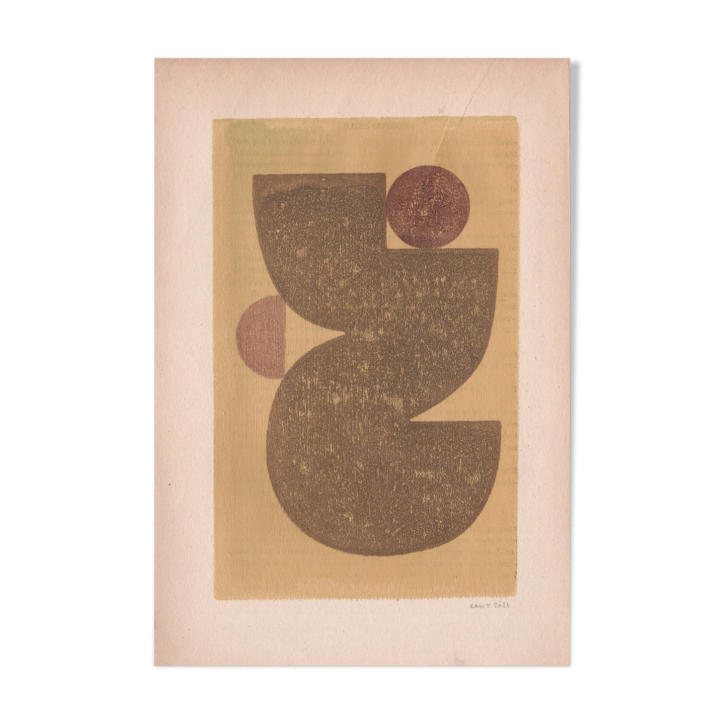 Painting on paper - illustration M342 - by Eawy