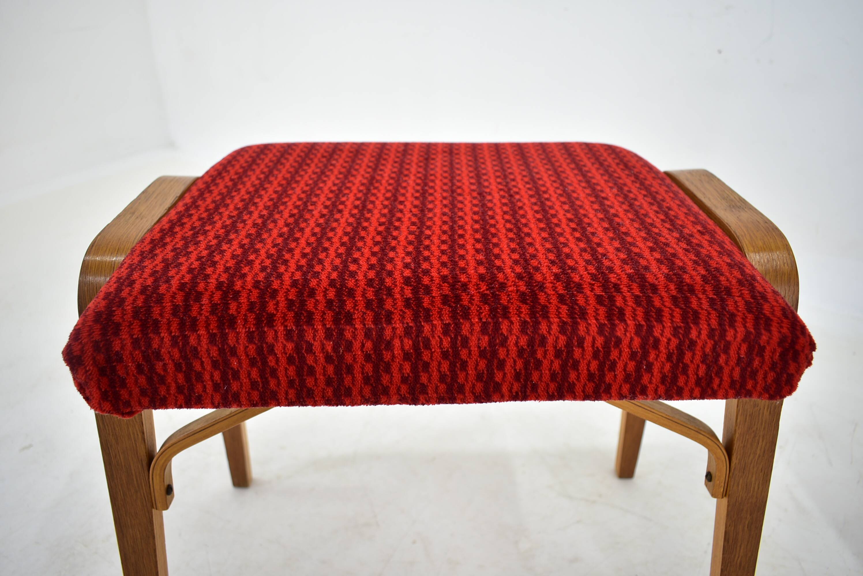 1960s Ludvik Volak beech stools by Drevopodnik Holesov, Czechoslovakia