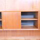 Modular teak shelving system by Poul Cadovius for Cado, 23 Set, 1960s