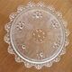 Glass dessert service, one dish and 6 plates 1920s-30s