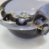 Cendrier en verre, par Glasswork Novy Bor, années 1960.