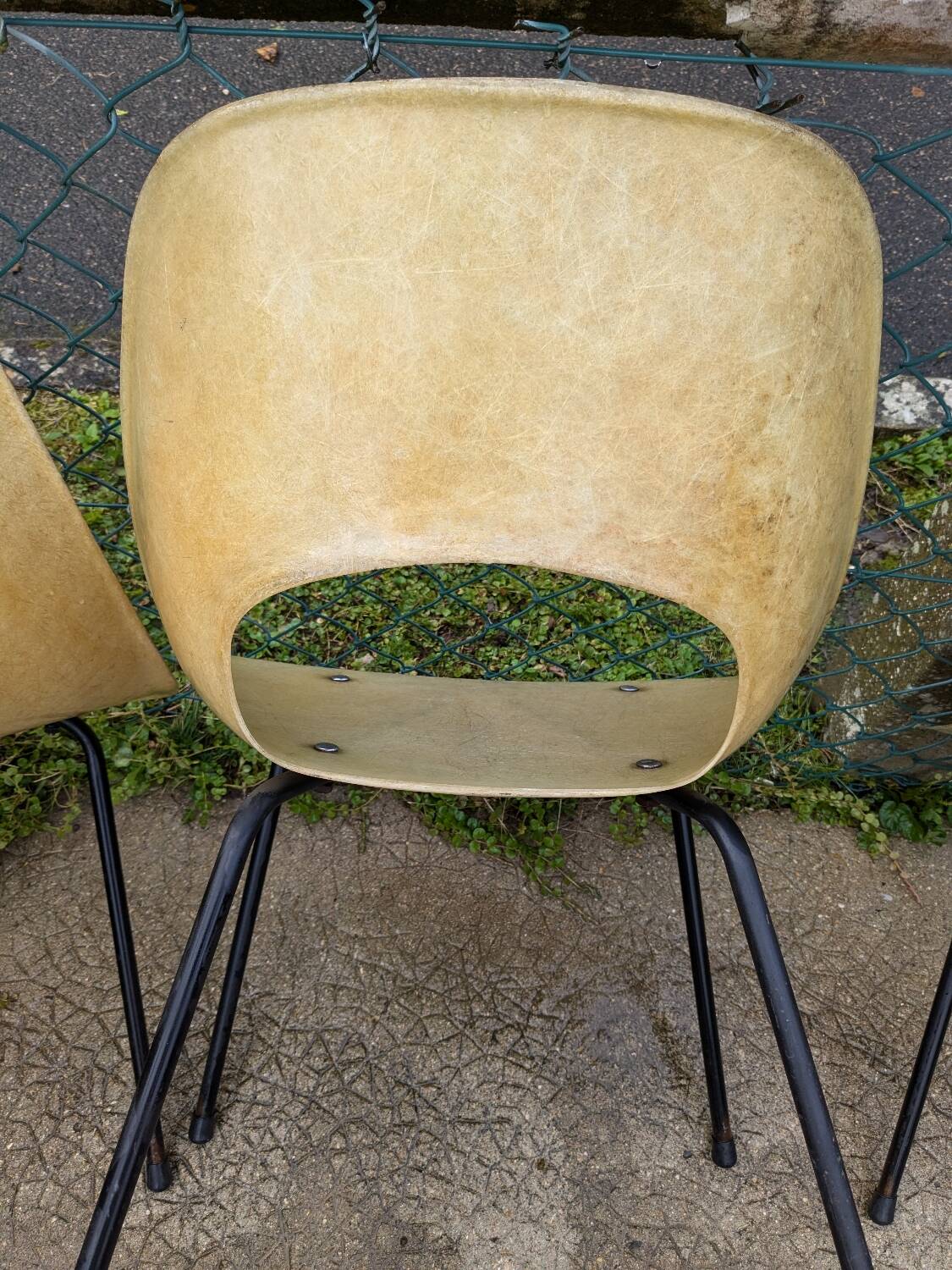 Lot de 6 chaises pierre guariche