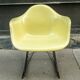 Rocking-chair Eames vintage by Herman Miller - Lemon Yellow