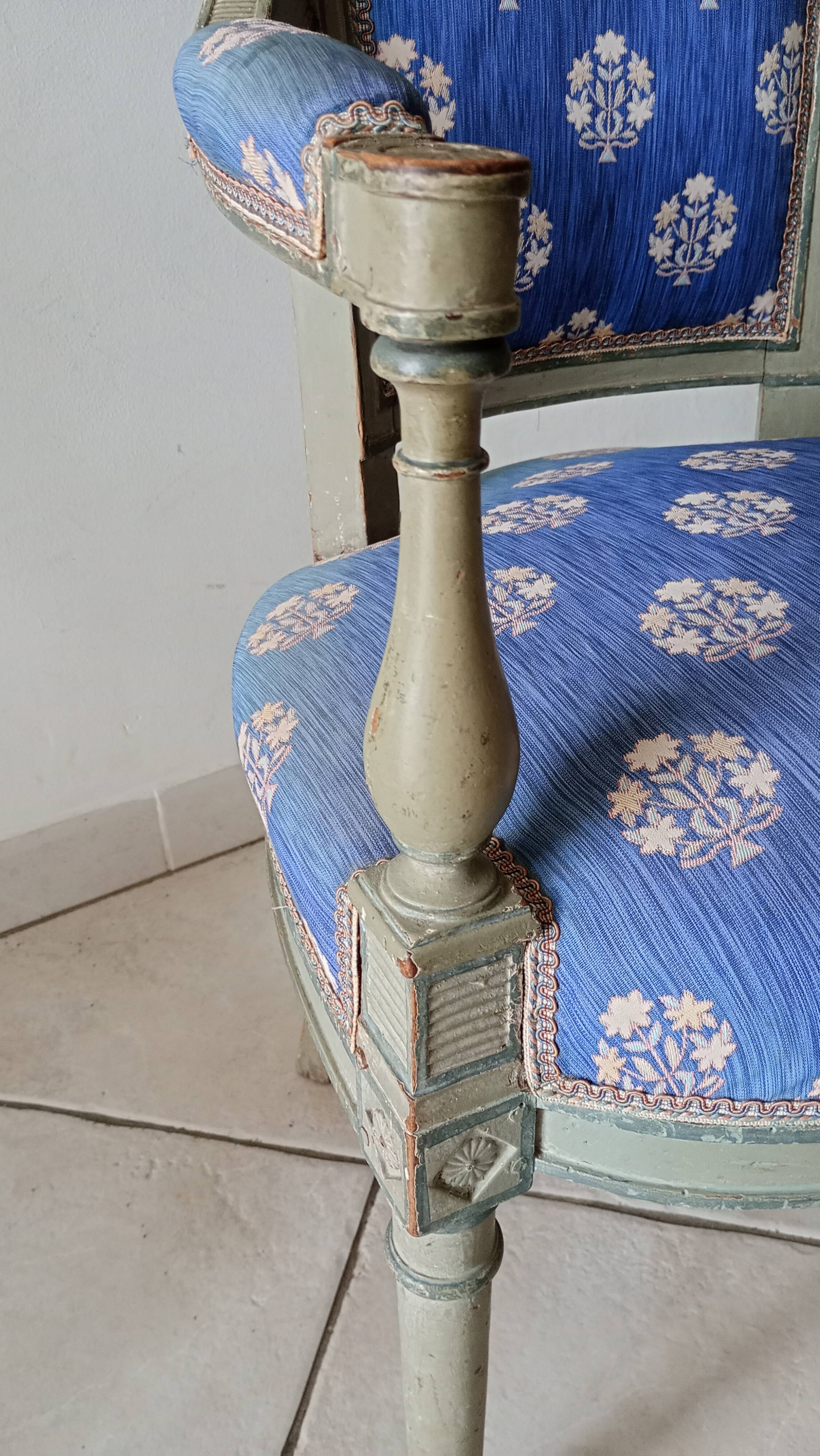 pair of Directoire armchairs