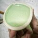 Hand baguier soliflore water green