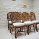 6 Chaises vintage en rotin peacock  Emmanuelle