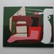 Original abstract geometric coloured painting NO2.
