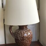 Vintage enamelled ceramic lamp