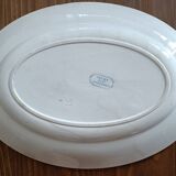 Plat ovale terre de fer Sarreguemines