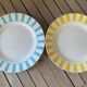 Set of 2 Digoin Sarreguemines dinner plates