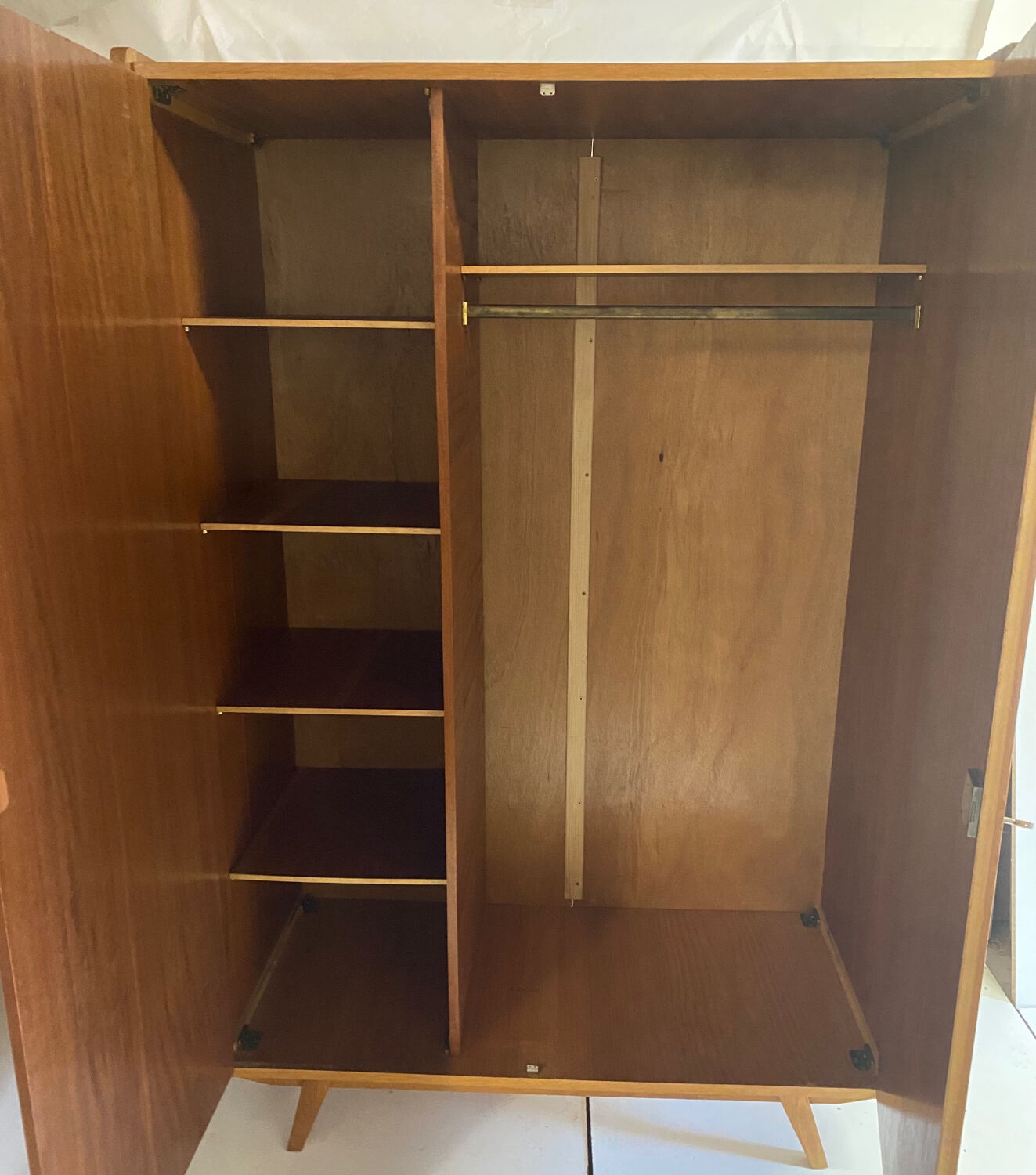 Vintage wardrobe with compass feet