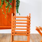 Pair of old folding stools