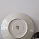 Tea cup with saucer and its vintage Art Deco style dessert plate.