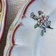 Lot de 6 assiettes à dessert Lunéville décor de fleurs