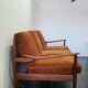 Scandinavian vintage 3-seater sofa in solid wood