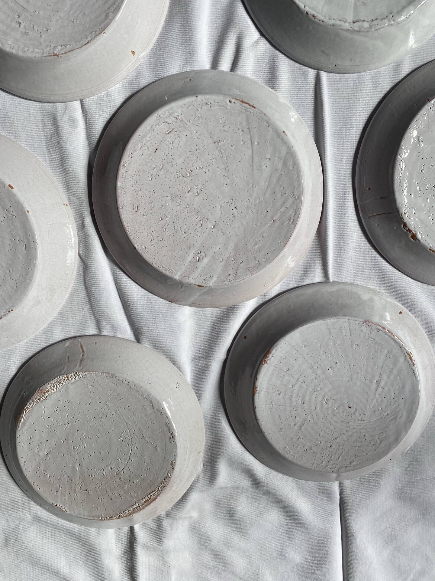 Antique plates in Nevers faience