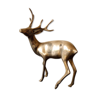 Vintage brass deer