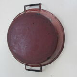 Ensemble de 4 plats en  fer émaillé- anciens