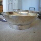 silver metal ice cream cups