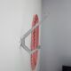Patère vintage aluminum wall coat holder 50/60s
