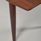 Danish coffee table in solid wood with beautiful design, 1960s