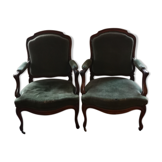 Pair of convertible chairs