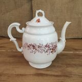 Teapot and its vintage porcelain milk jar