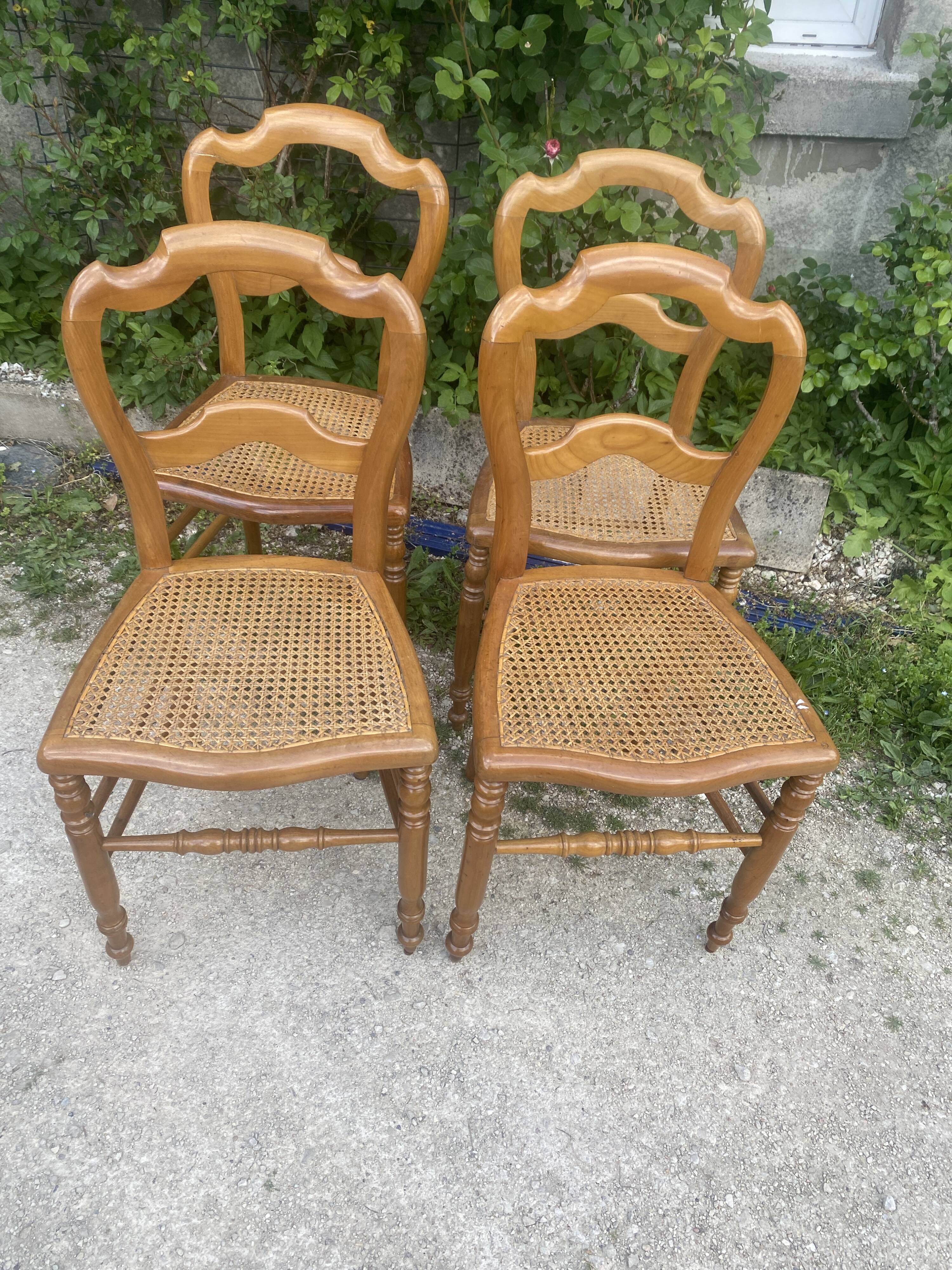 wooden chairs