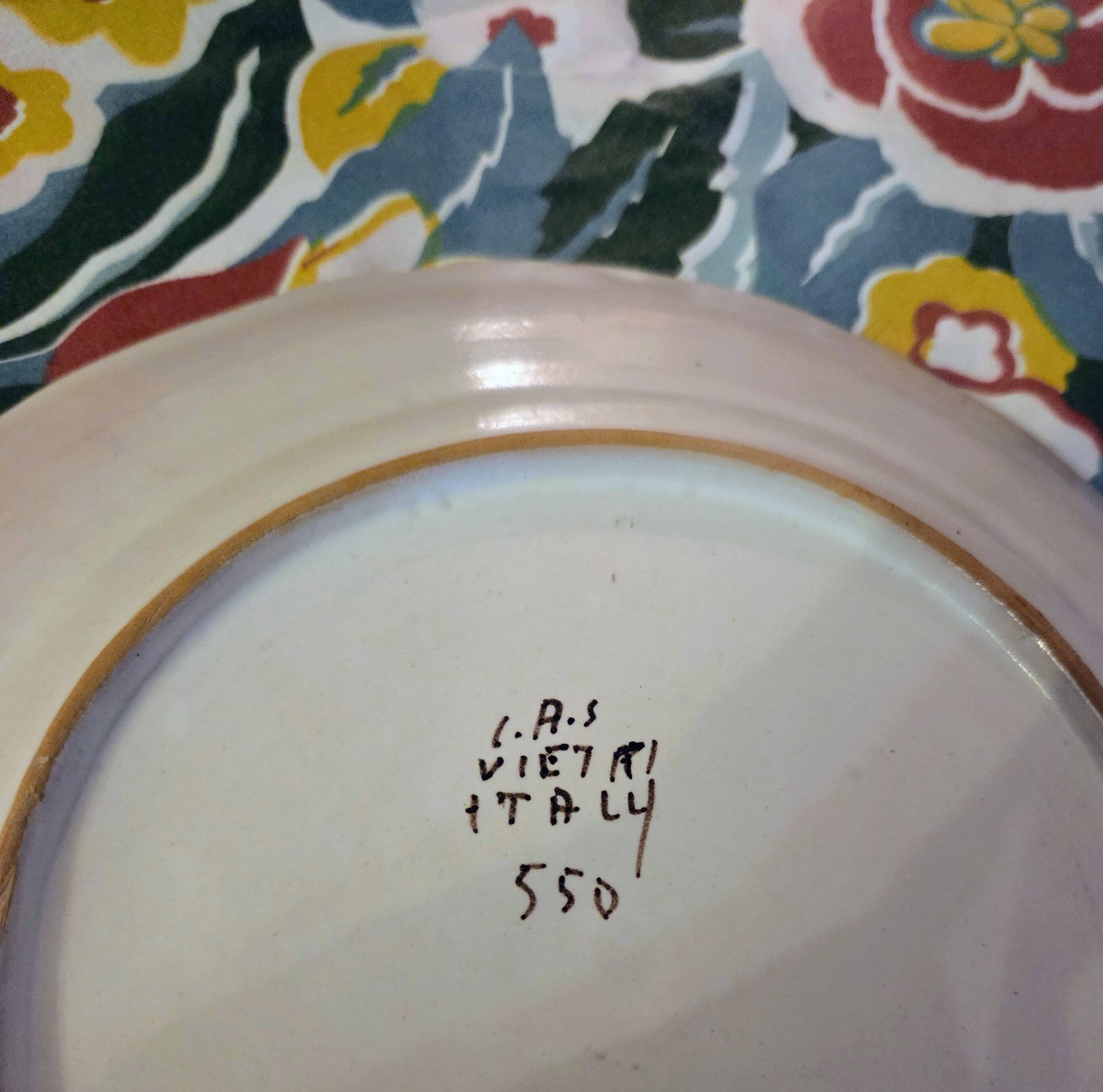Italian ceramic plates from Vietri