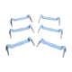 Jean Couzon knife rests – set of 6 – elegant design – vintage silver