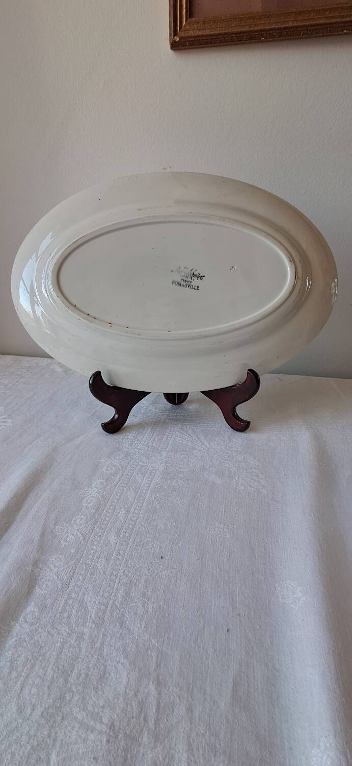 Sarreguemines Ribeauvillé Model Dish. Vintage