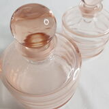 Lot of two bottles of toiletries in Bohemia Crystal (Czechoslovakia)