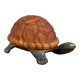 Lampe tortue bronze et pâte de verre