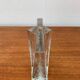 Modernist cubic glass vase from the mid-century, 1960s.
