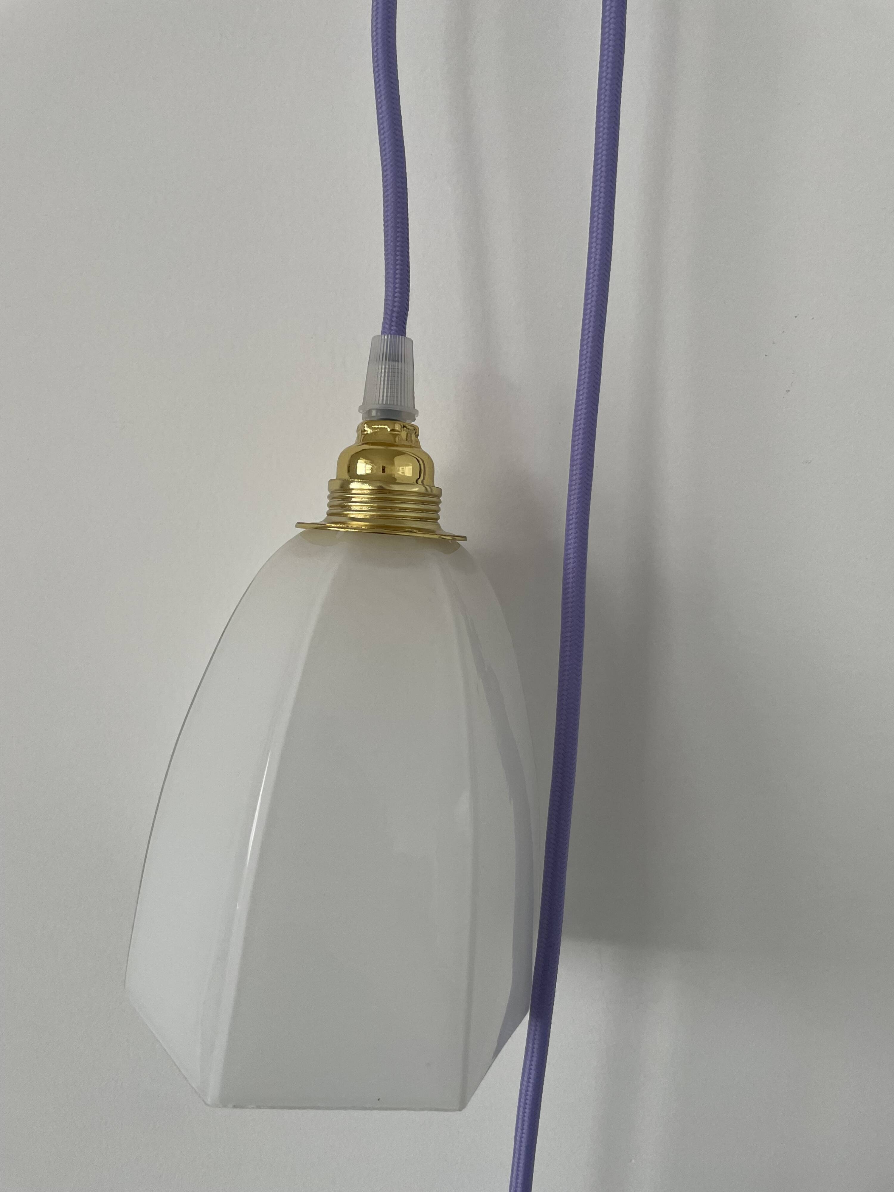 Vintage opaline lamp