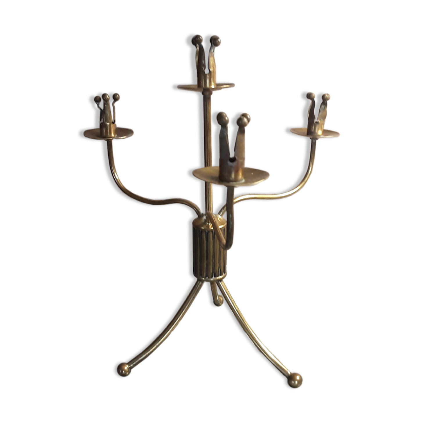 Brass chandelier - crowns - year 50