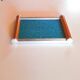 Art deco tray, glass, wood and metal 1930