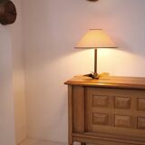 Solid brass helix lamp