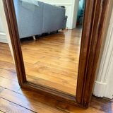 Light wooden tabletop mirror - vintage charm