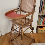 Old cane high chair